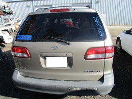 2001 TOYOTA SIENNA LE BEIGE 3.0L AT Z16557